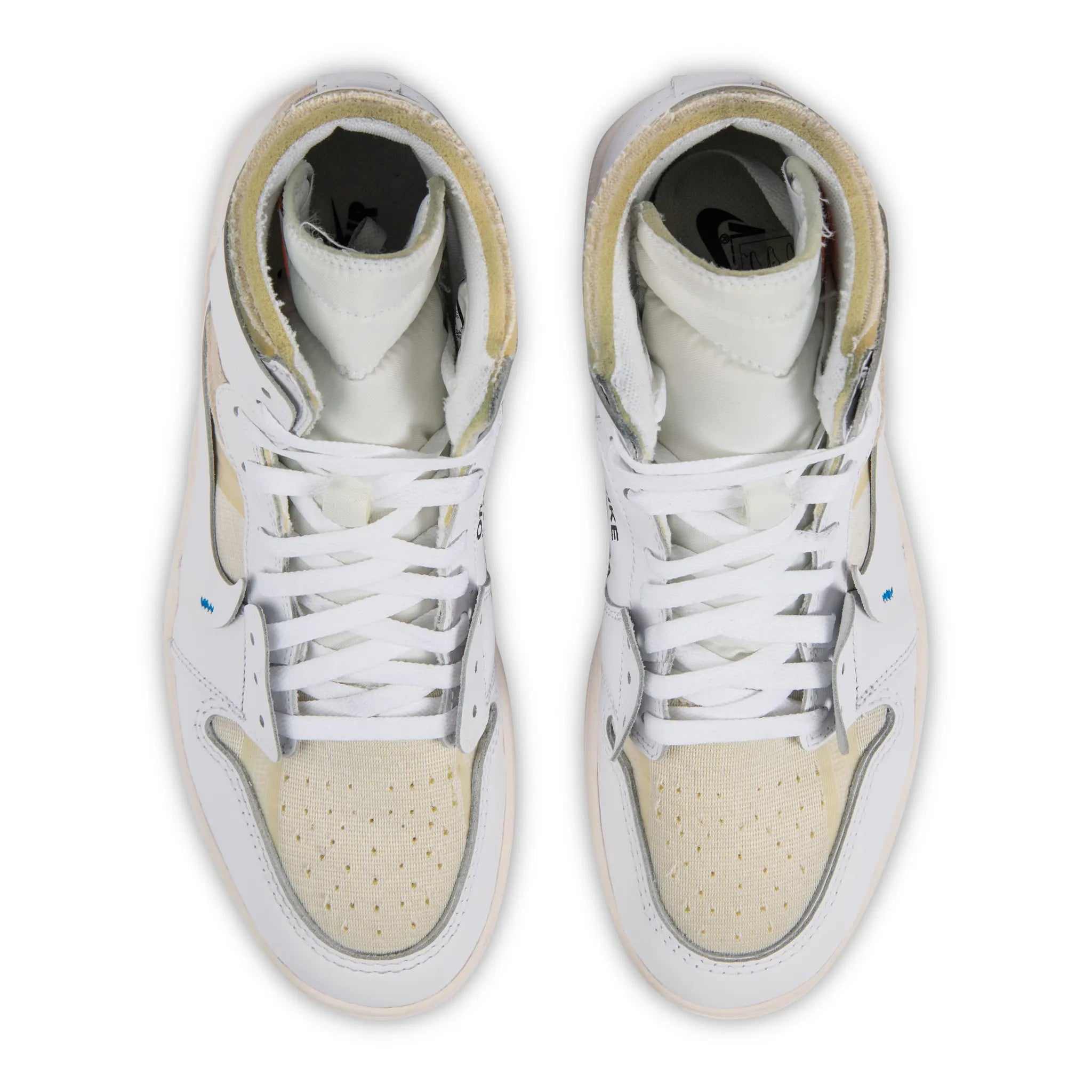 Top view of Preloved - Off-White x Air Jordan 1 Retro High OG White AQ0818-148